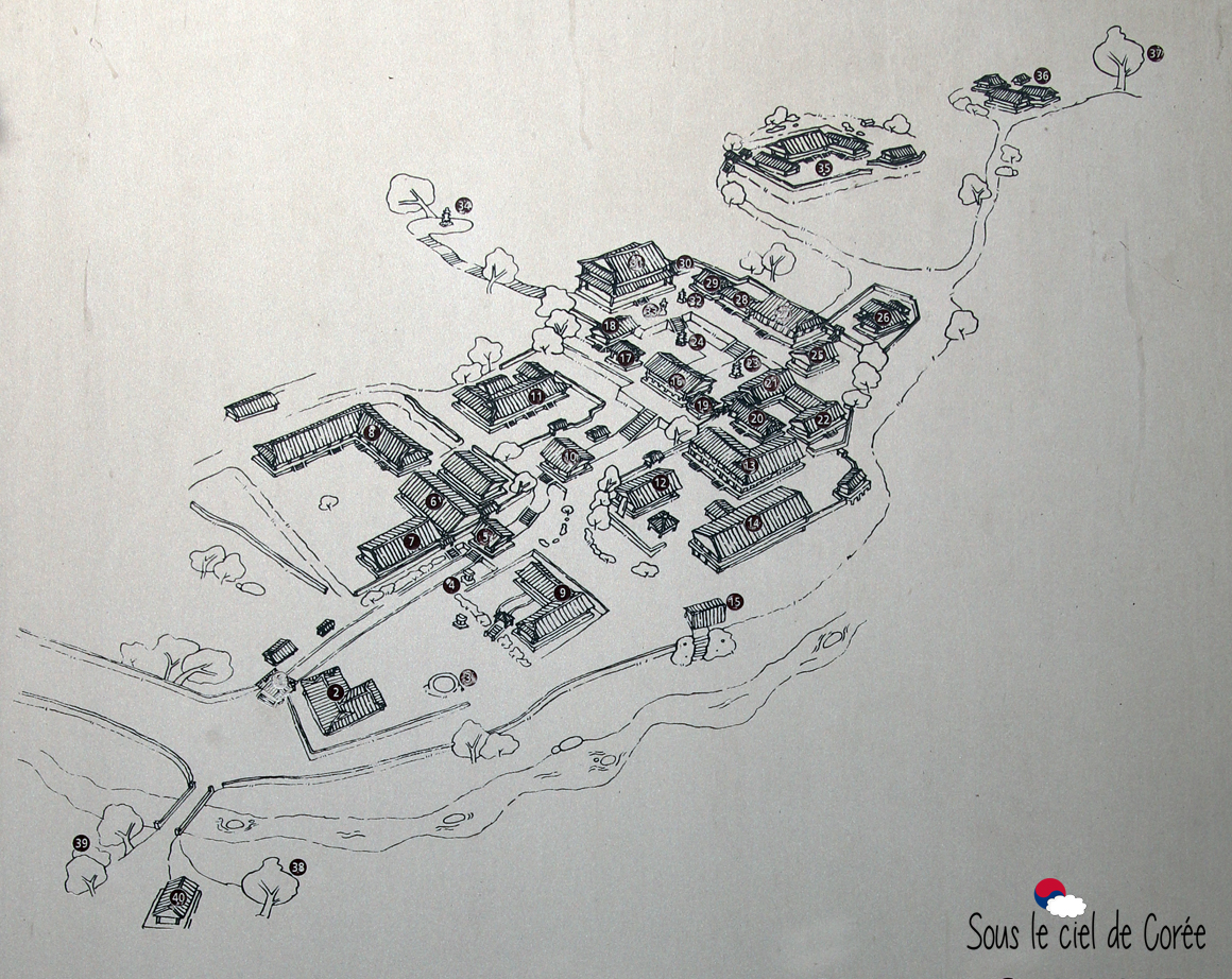 Hwaeomsa temple map