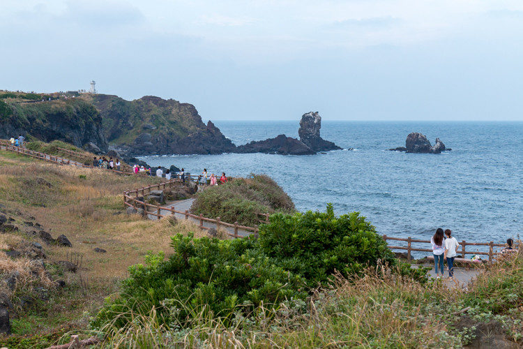 Seopjikoji île de Jeju panorama