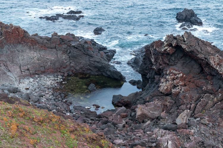 Seopjikoji île de Jeju rochers piscine naturelle