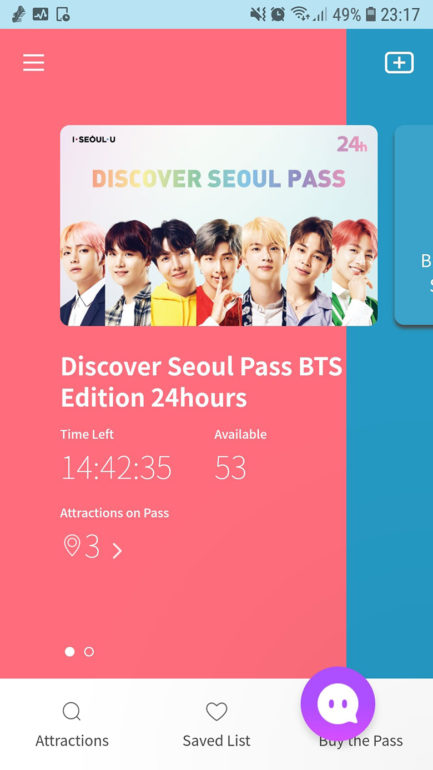 Discover Seoul Pass BTS Edition 24hours