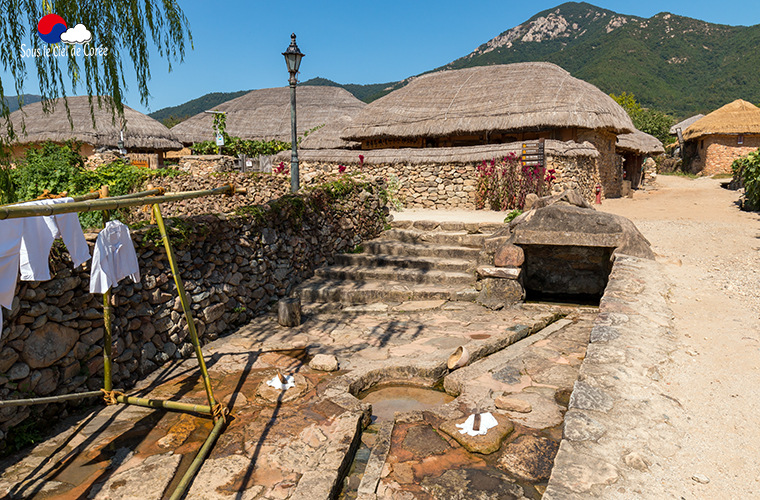 Lavoir du village de Naganeupseong en Corée du Sud