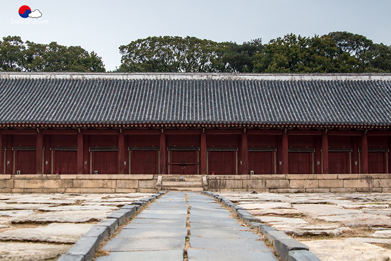 Jeongjeon, sanctuaire de Jongmyo à Séoul