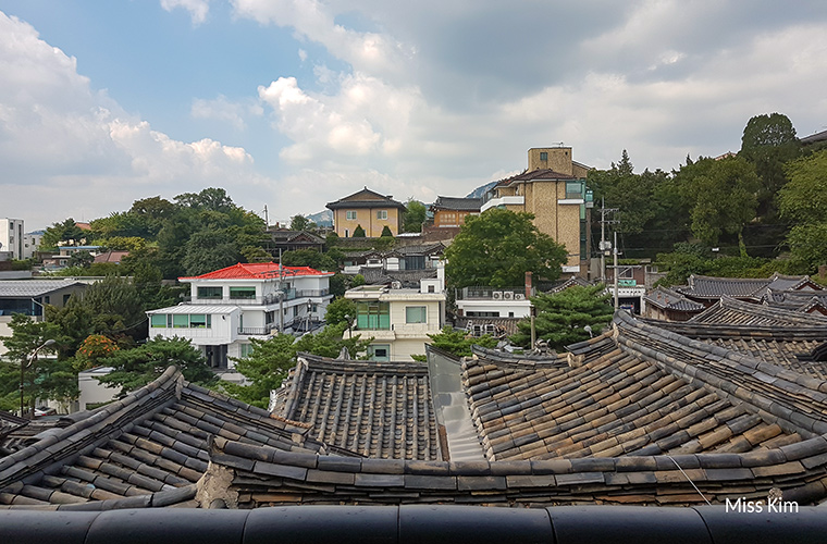 Vue depuis le Bukchon Hanok Hall