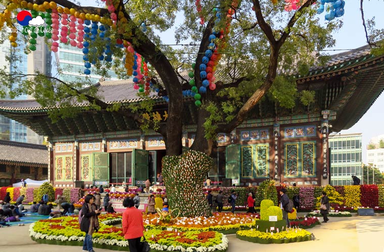 Le temple bouddhiste Jogyesa à Séoul