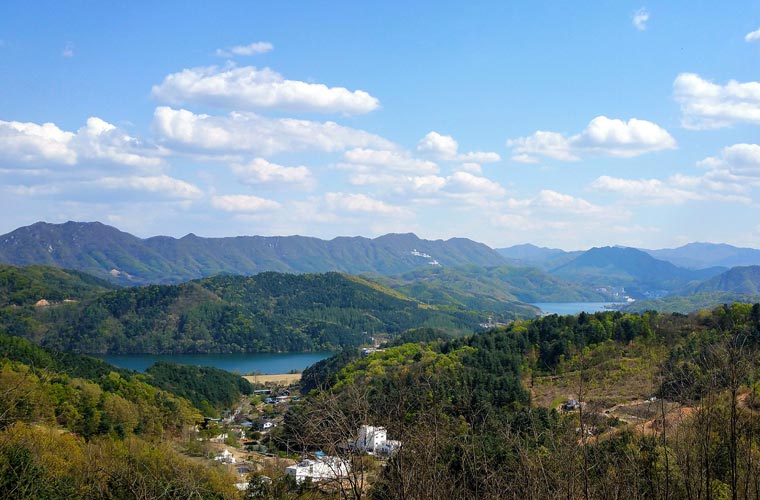 paysage de la région de Chuncheon