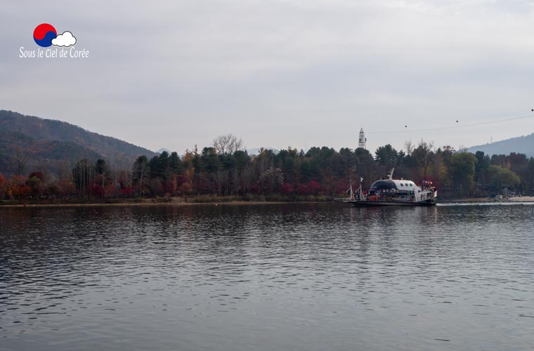 île de Namiseom vue depuis le ferry