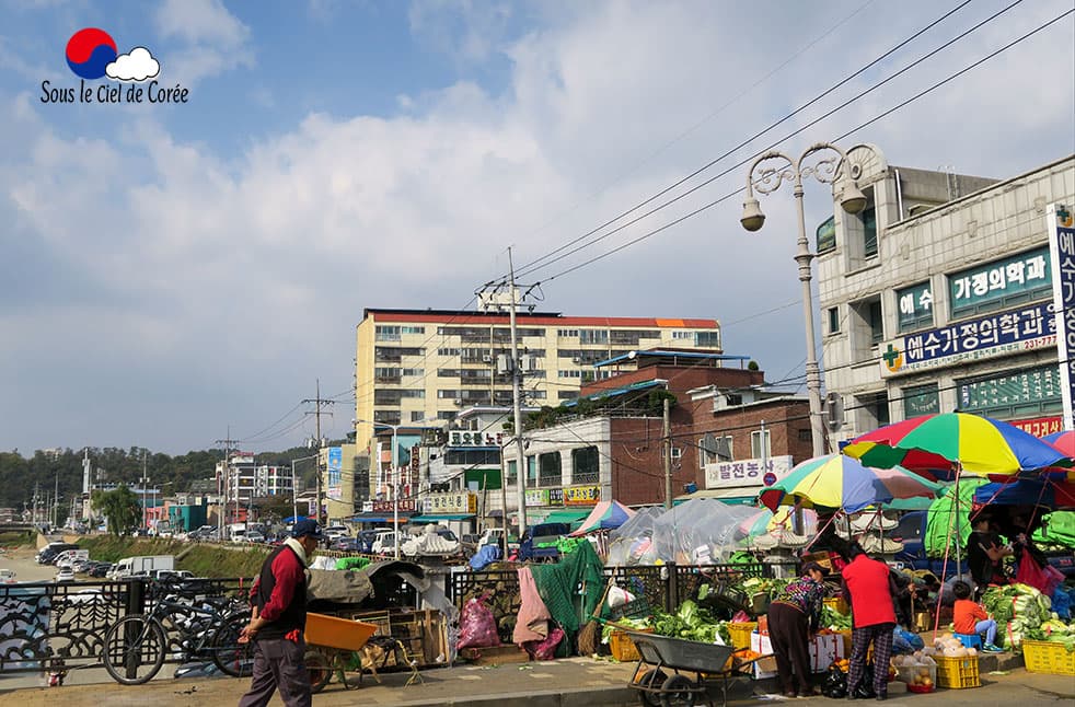 Le marché extérieur de Nambu à Jeonju