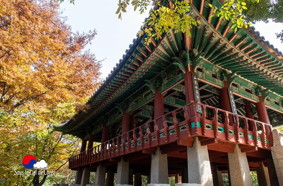 Pavillon traditionnel coréen Omokdae à Jeonju