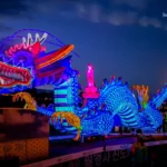 Lanterne en forme de dragon lors du festival de Jinju